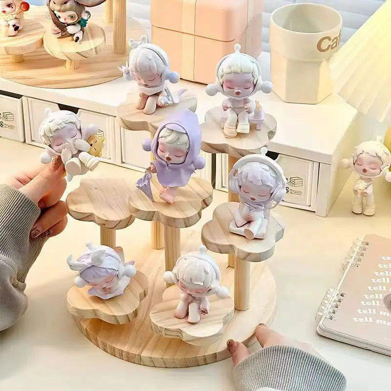 Soft Collect Wooden Display Shelf - 2-tier, 3-tier, Flower
