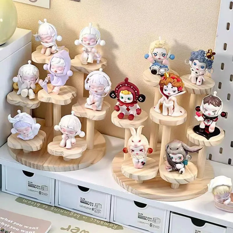 Soft Collect Wooden Display Shelf - 2-tier, 3-tier, Flower