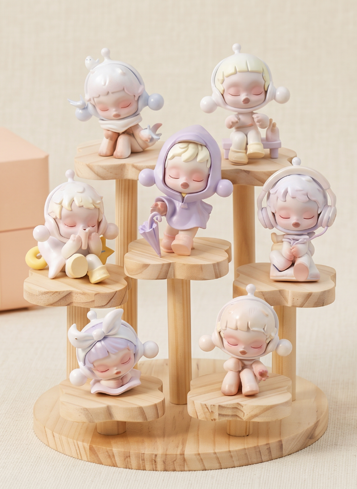 Soft Collect Wooden Display Shelf - 2-tier, 3-tier, Flower