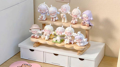Soft Collect Wooden Display Shelf - 2-tier, 3-tier, Flower